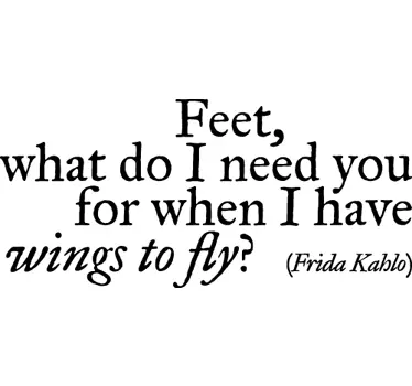 Frida Kahlo Quote Sticker - TenStickers