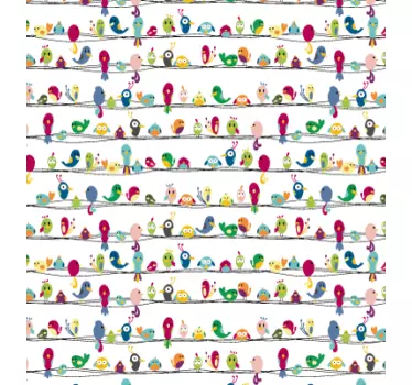 Furniture sticker birds on wire - TenStickers