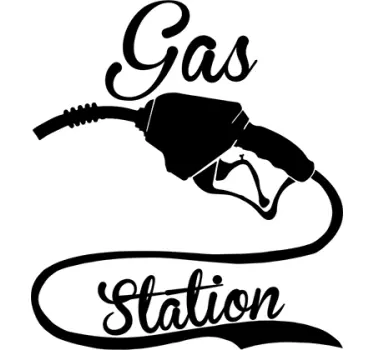 Gas Station Wall Sticker - TenStickers