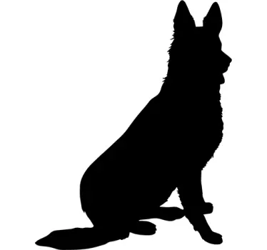 German shepherd dog sticker - TenStickers