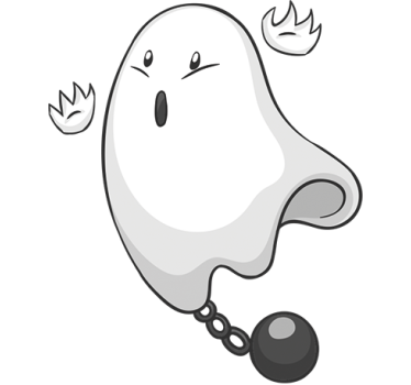 Ghost Sticker - TenStickers