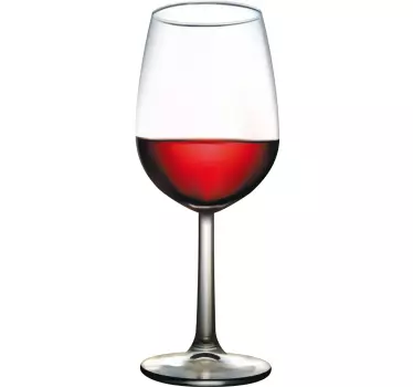 Glass of Wine Wall Sticker - TenStickers