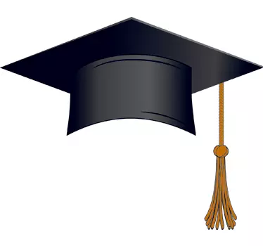 Graduation Hat Wall Sticker - TenStickers