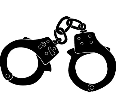 Handcuffs Sticker - TenStickers