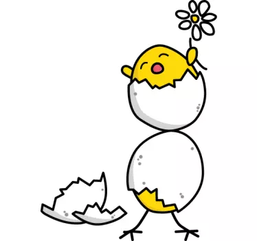 Hatched Chicks Wall Sticker - TenStickers