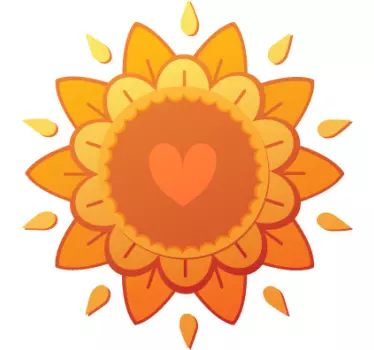 Hindu Love Flower Wall Sticker - TenStickers