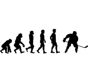 Hockey evolution wall decor - TenStickers