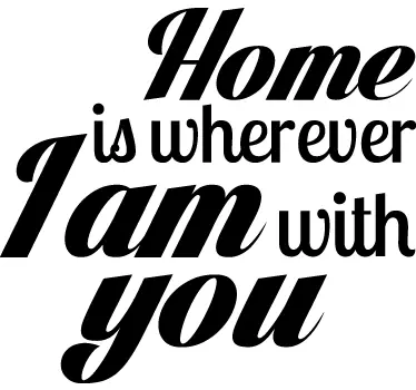 Home Quote Text Sticker - TenStickers