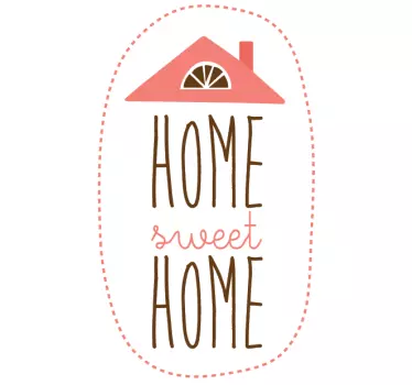 Home Sweet Home Wall Sticker - TenStickers