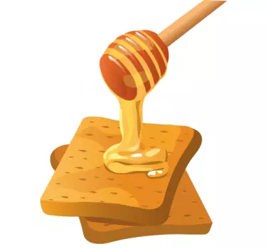 Honey Toast Decal - TenStickers