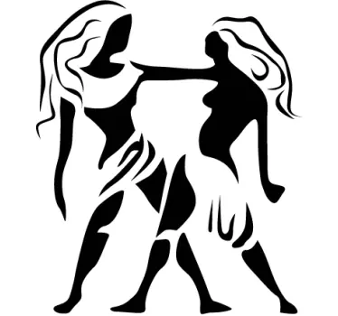 Horoscope Gemini Wall Sticker - TenStickers
