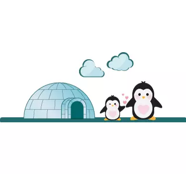 Igloo for kids Home Wall Sticker - TenStickers