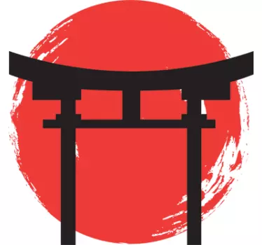 Japanese Temple Wall Sticker - TenStickers