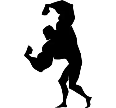 Kids Comic Muscle Male Wall Decal - TenStickers