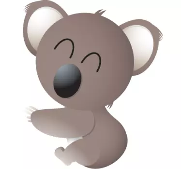 Kids Happy Koala Bear Wall Sticker - TenStickers