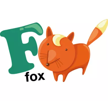 Kids Letter F Sticker - TenStickers