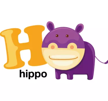 Kids Letter H Sticker - TenStickers