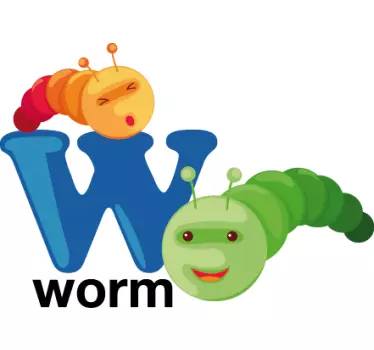 Kids Letter W Sticker - TenStickers