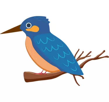 Kingfisher Wall Sticker - TenStickers