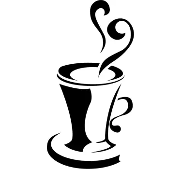 Kitchen Cup Wall Sticker - TenStickers