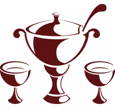 Kitchen Stickers Bowl and Cups - TenStickers