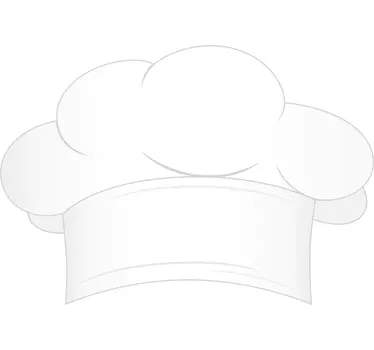 Kitchen Stickers Chef Hat - TenStickers