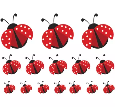 Ladybirds Wall Stickers - TenStickers
