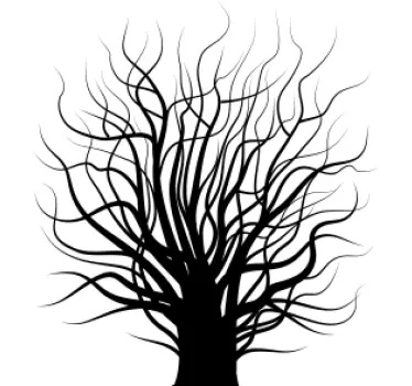 Leafless Tree Wall Sticker - TenStickers