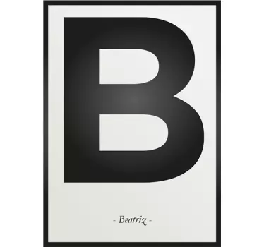 Letter B Wall Sticker - TenStickers