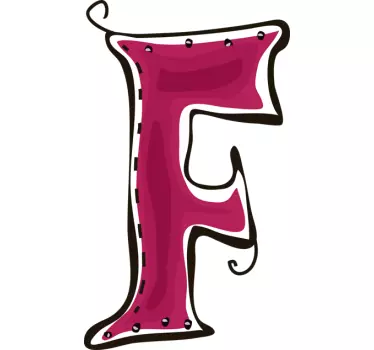Letter F Sticker - TenStickers