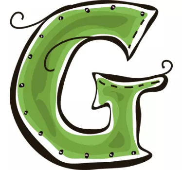 Letter G Kids Sticker - TenStickers
