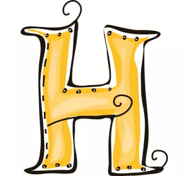Letter H Sticker - TenStickers