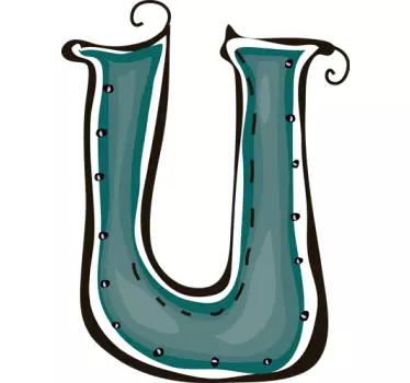 Letter U Sticker - TenStickers