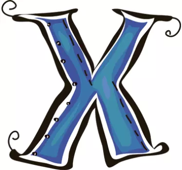 Letter X Sticker - TenStickers