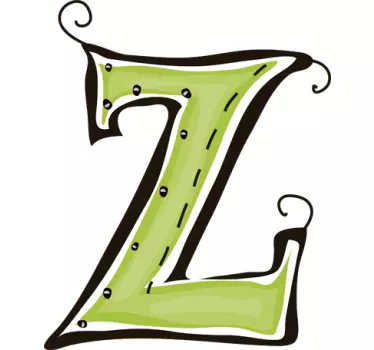 Letter Z Sticker - TenStickers