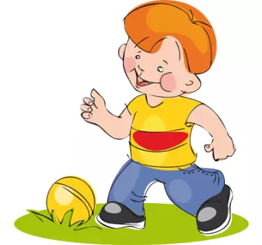 Little Footballer Kids Sticker - TenStickers