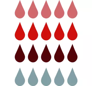 living coral drops wall decal - TenStickers