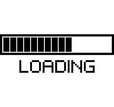 Monochrome Loading Wall Sticker - TenStickers