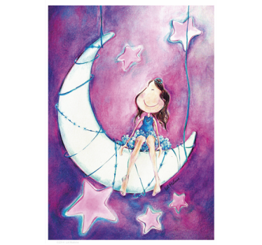 Lol Malone Kids Moon Sticker - TenStickers