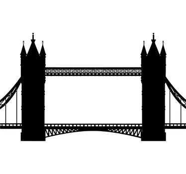 London Bridge shadow sticker - TenStickers