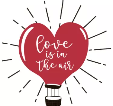 love in the air valentine´s day  wall decor - TenStickers
