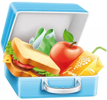 Lunch Box Wall Sticker - TenStickers