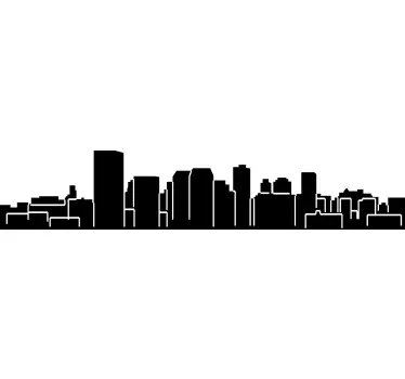 Manchester Skyline Sticker - TenStickers