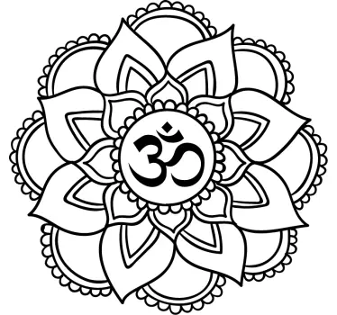 Mandala yoga shala wall decor - TenStickers