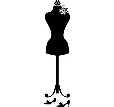 Mannequin Coat Rack Sticker - TenStickers