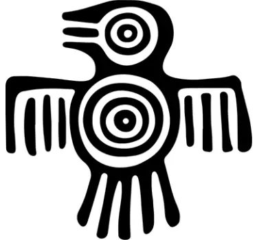 Mayan symbol abstract sticker - TenStickers
