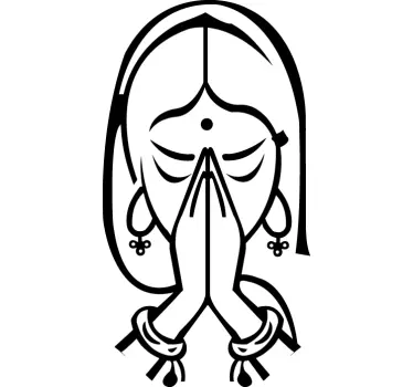 Meditating Decorative Sticker - TenStickers