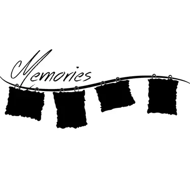 Memories Photo Frame Wall Sticker - TenStickers