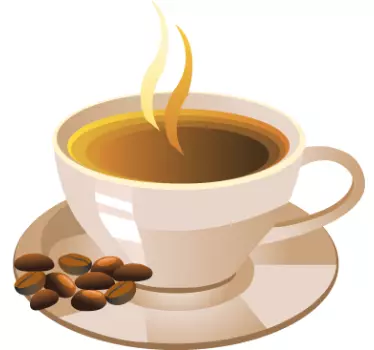 Milk Coffee Wall Sticker - TenStickers