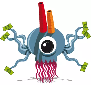 Money Factory Wall Sticker - TenStickers